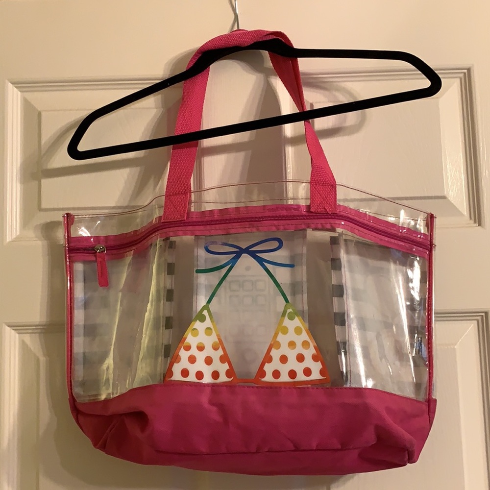 PVC Beach Bag With Pockets - Picture 7 of 9